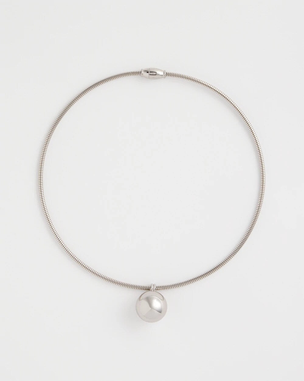 Chico's Deals - Silver Bead Collar Necklace Silver