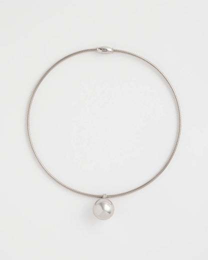 Chico's Deals - Silver Bead Collar Necklace Silver
