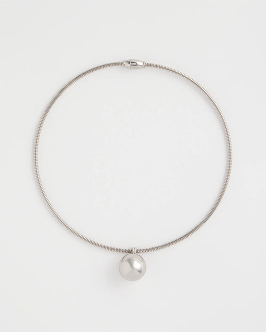 Chico's Deals - Silver Bead Collar Necklace Silver