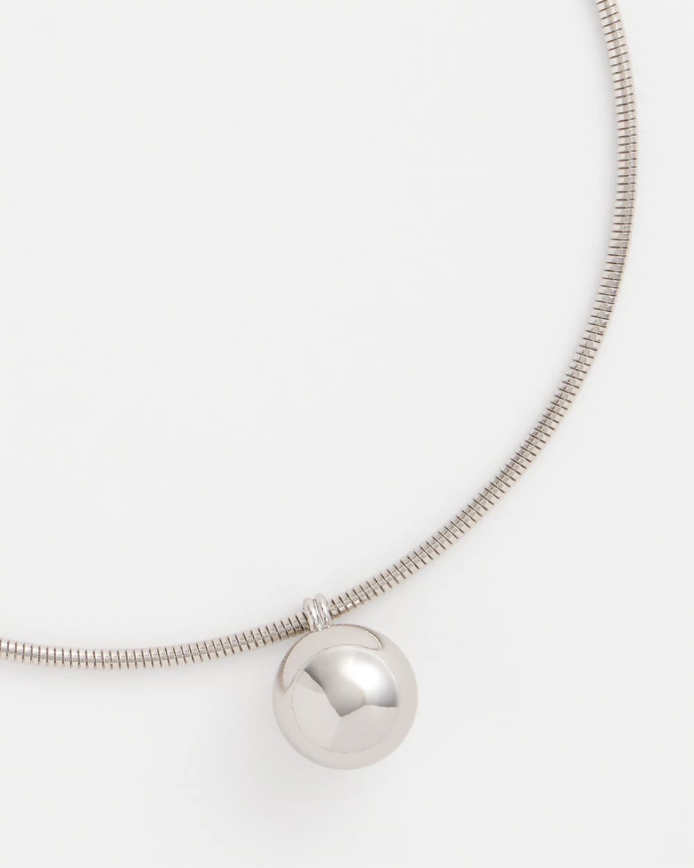 Chico's Deals - Silver Bead Collar Necklace Silver