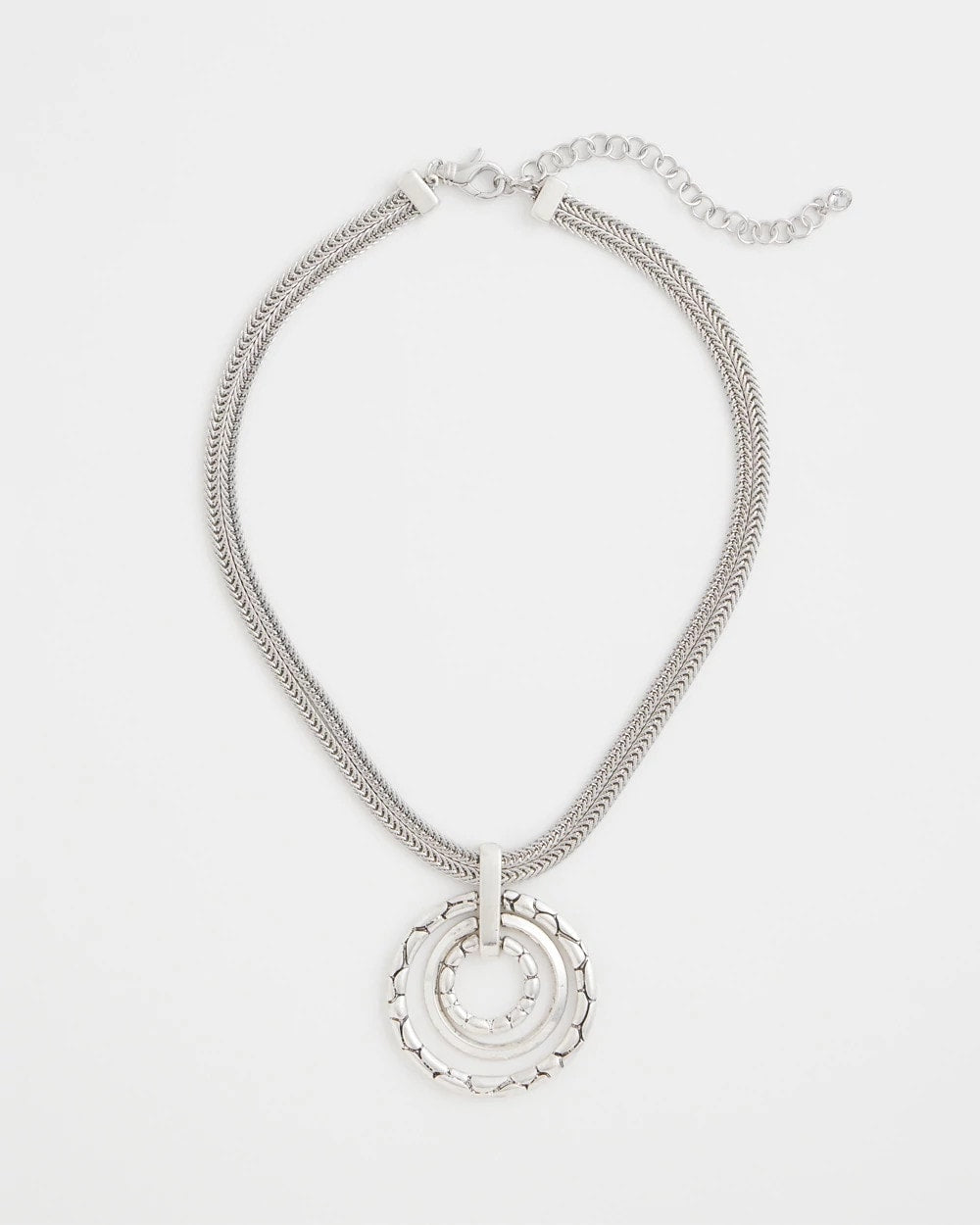 Chico's Best Seller - Silver Short Pendant Necklace Silver