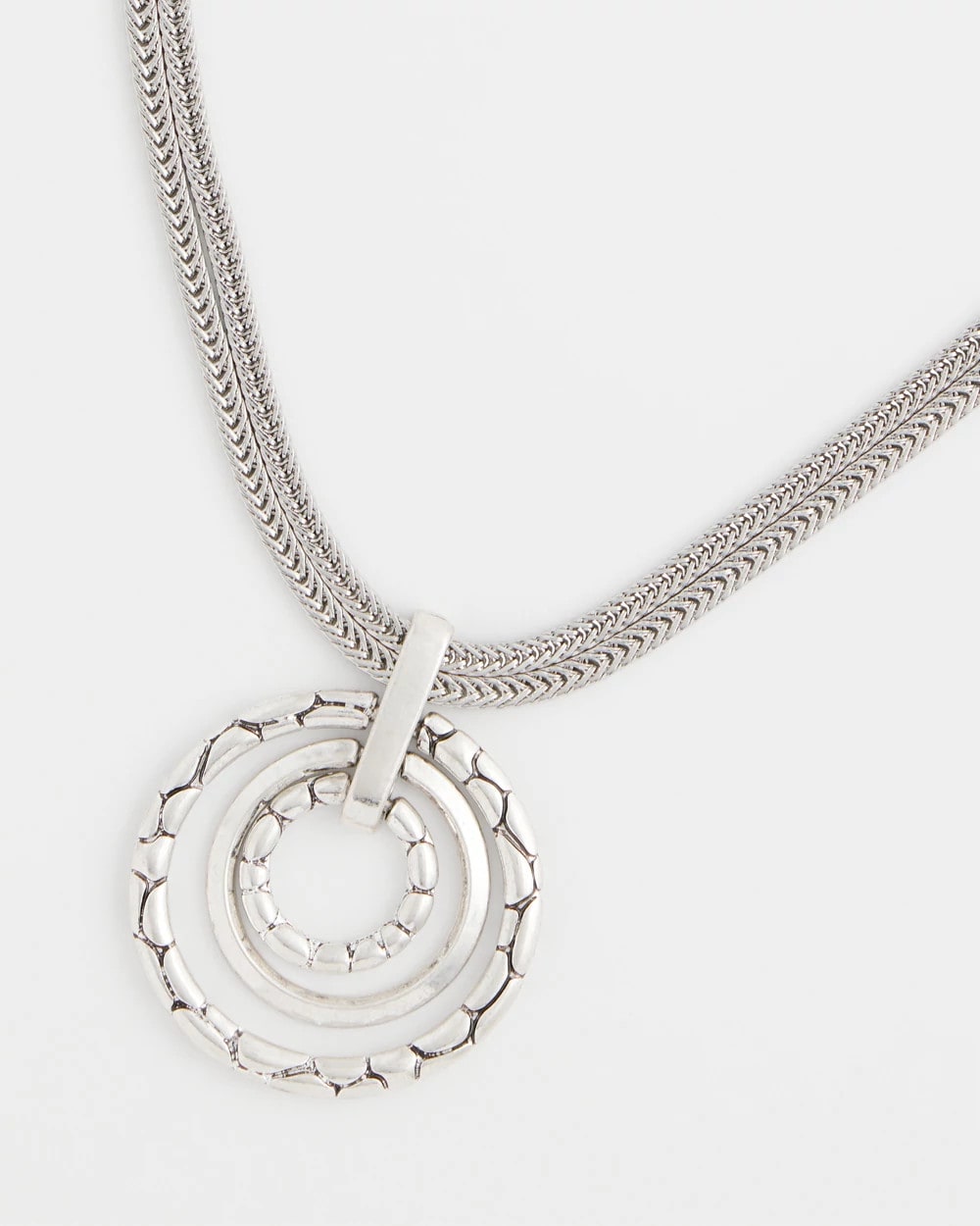 Chico's Best Seller - Silver Short Pendant Necklace Silver