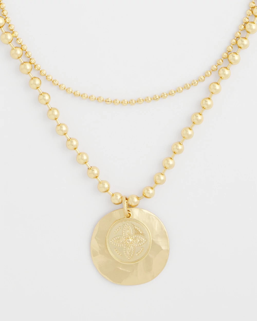 Chico's Customer Favorite - Short Gold Ball Chain Pendant Gold