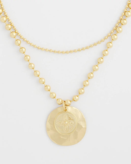 Chico's Customer Favorite - Short Gold Ball Chain Pendant Gold