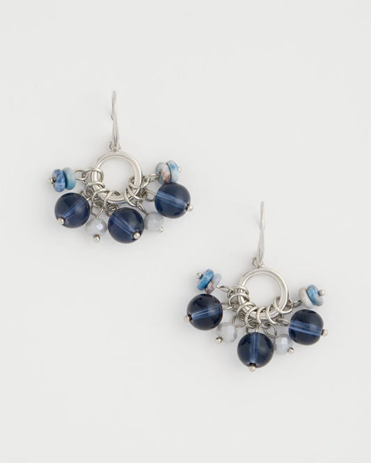 Chico's Discount - Sodalite Siren Cluster Earrings Blue