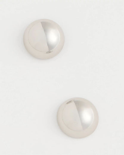 Chico's Popular - Mini Silvertone Sphere Stud Earrings Silver