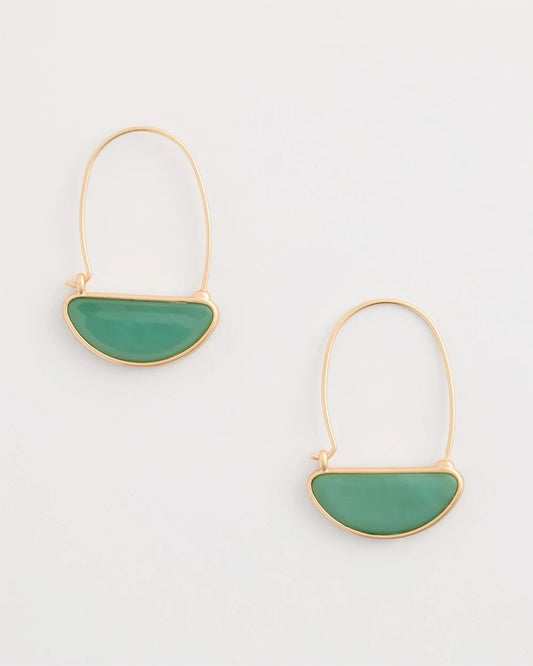 Chico's New - Resin Threader Drop Earrings Green