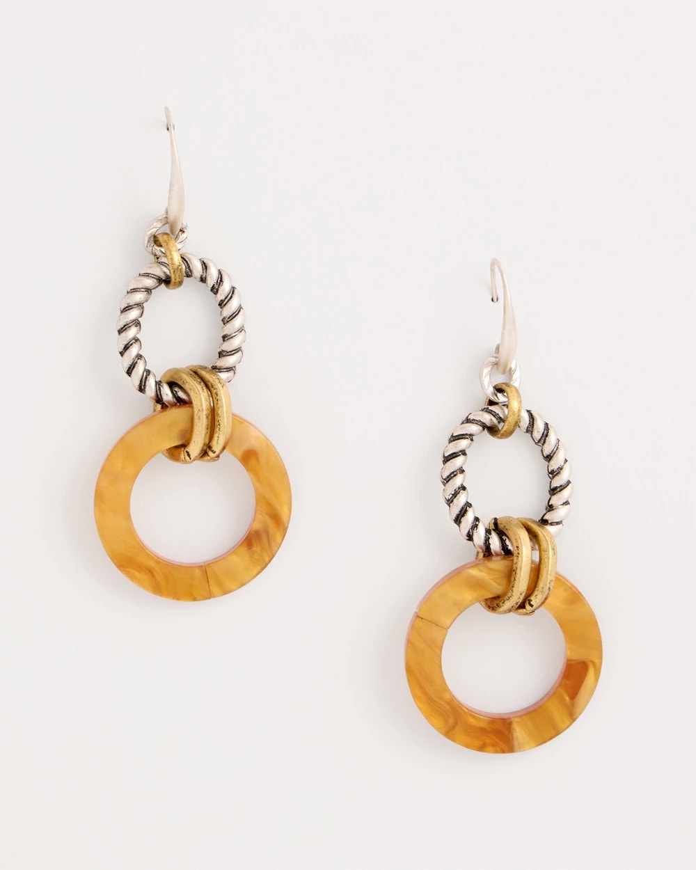Chico's Popular - Linked Resin Drop Earrings Neutral