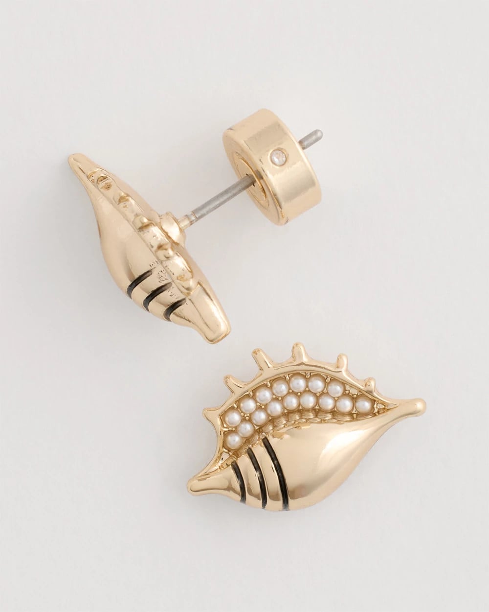 Chico's Top Pick - Conch Stud Earrings Gold