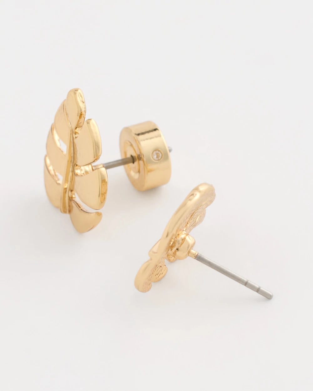 Chico's Latest - Palm Frond Stud Earrings Gold
