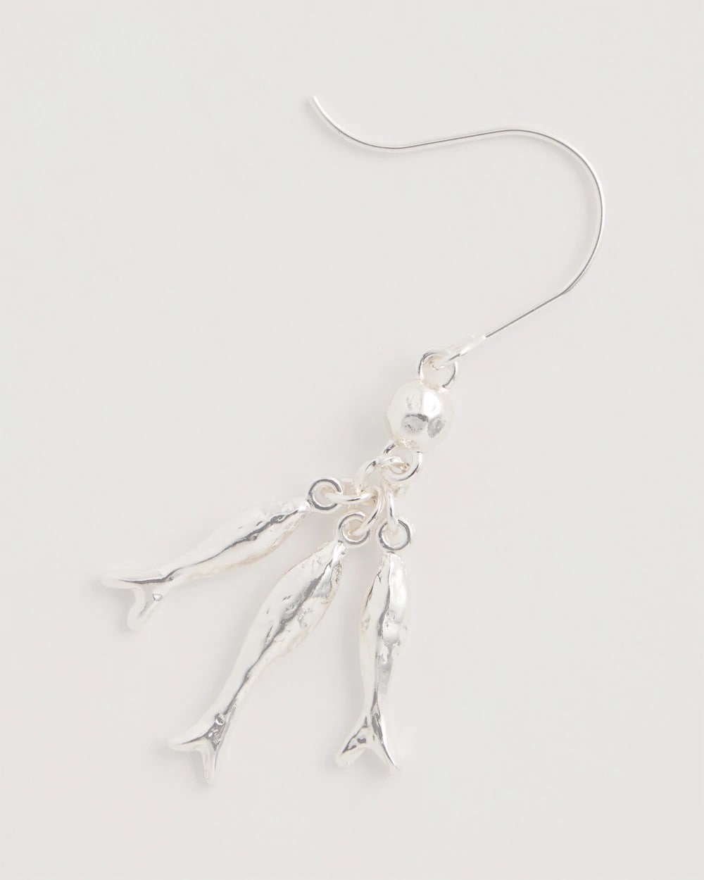 Chico's Popular - Silvertone Fish Cluster Earrings Silver