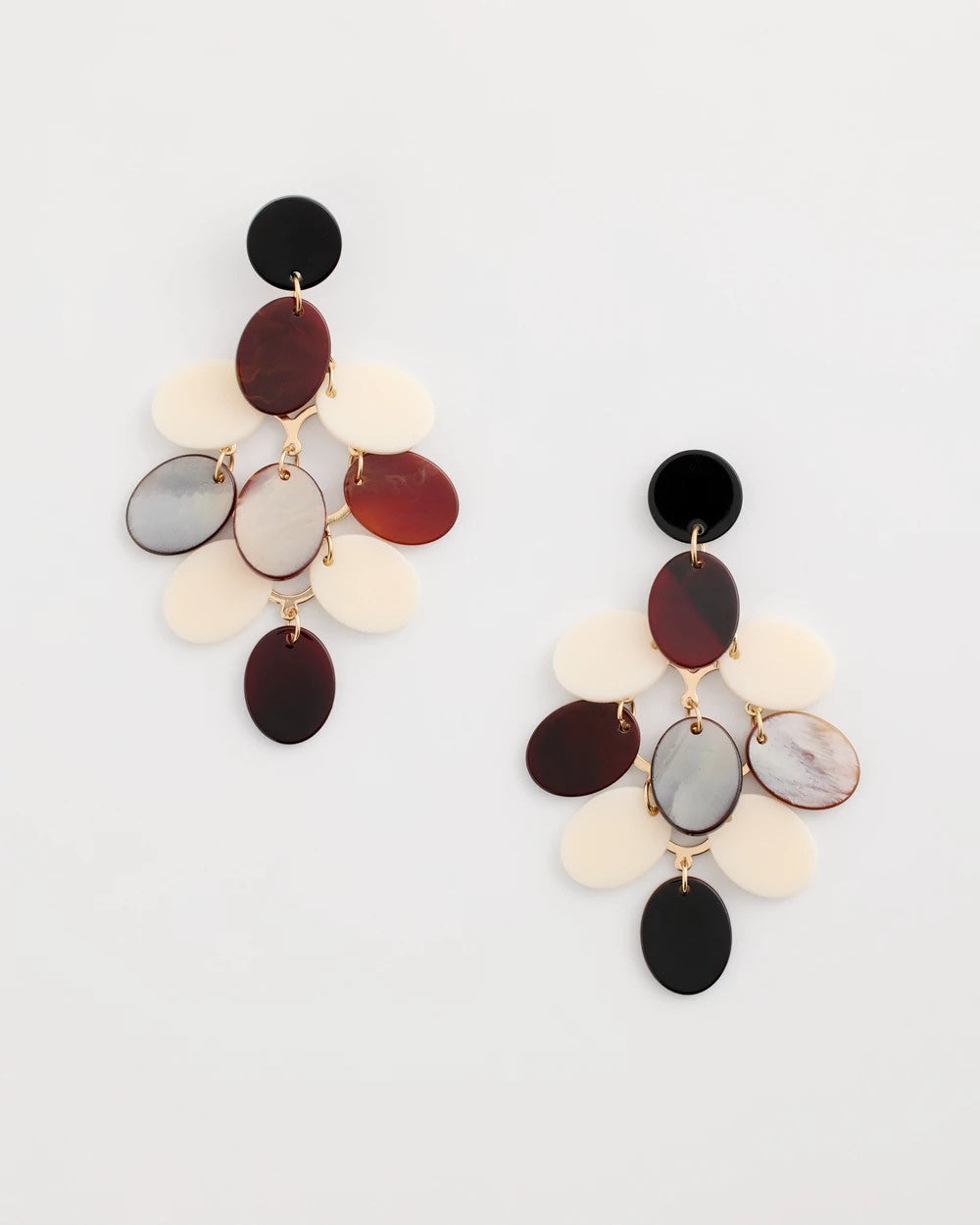 Chico's Trending - Neutral Resin Chandelier Earrings Neutral