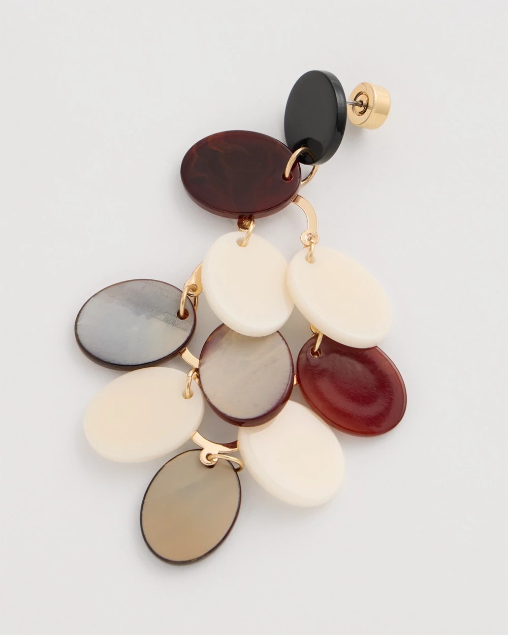 Chico's Trending - Neutral Resin Chandelier Earrings Neutral