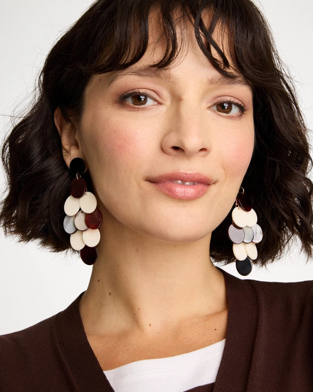 Chico's Trending - Neutral Resin Chandelier Earrings Neutral
