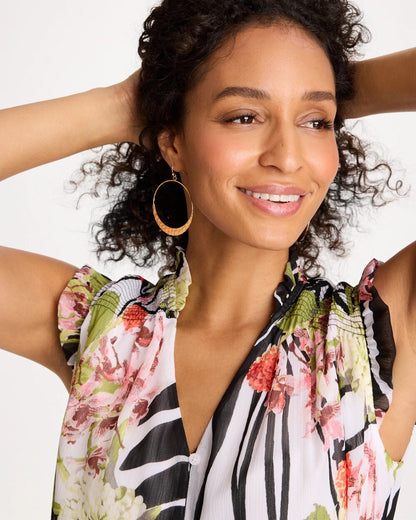 Chico's Trusted - Hammered Hoop Earrings Gold