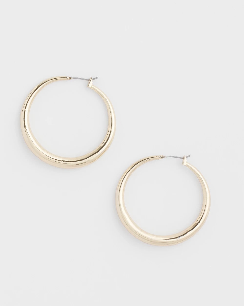 Chico's Quality - Cassie Gold-Tone Hoop Earrings Gold