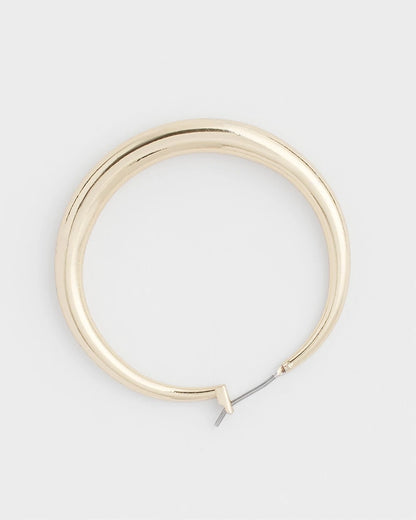 Chico's Quality - Cassie Gold-Tone Hoop Earrings Gold