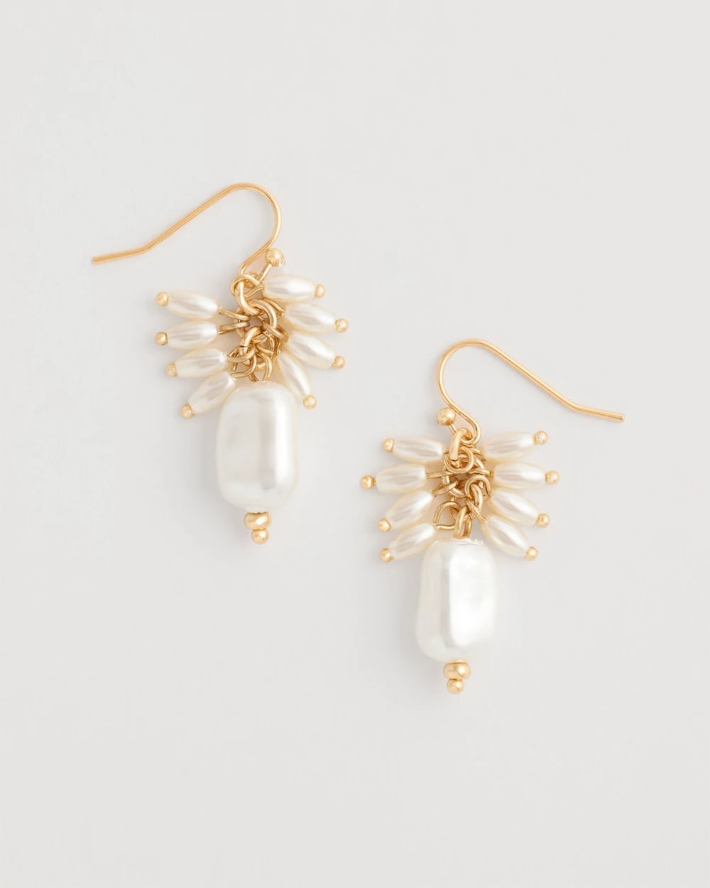 Chico's Latest - Pearl Cluster Drop Earrings Pearl