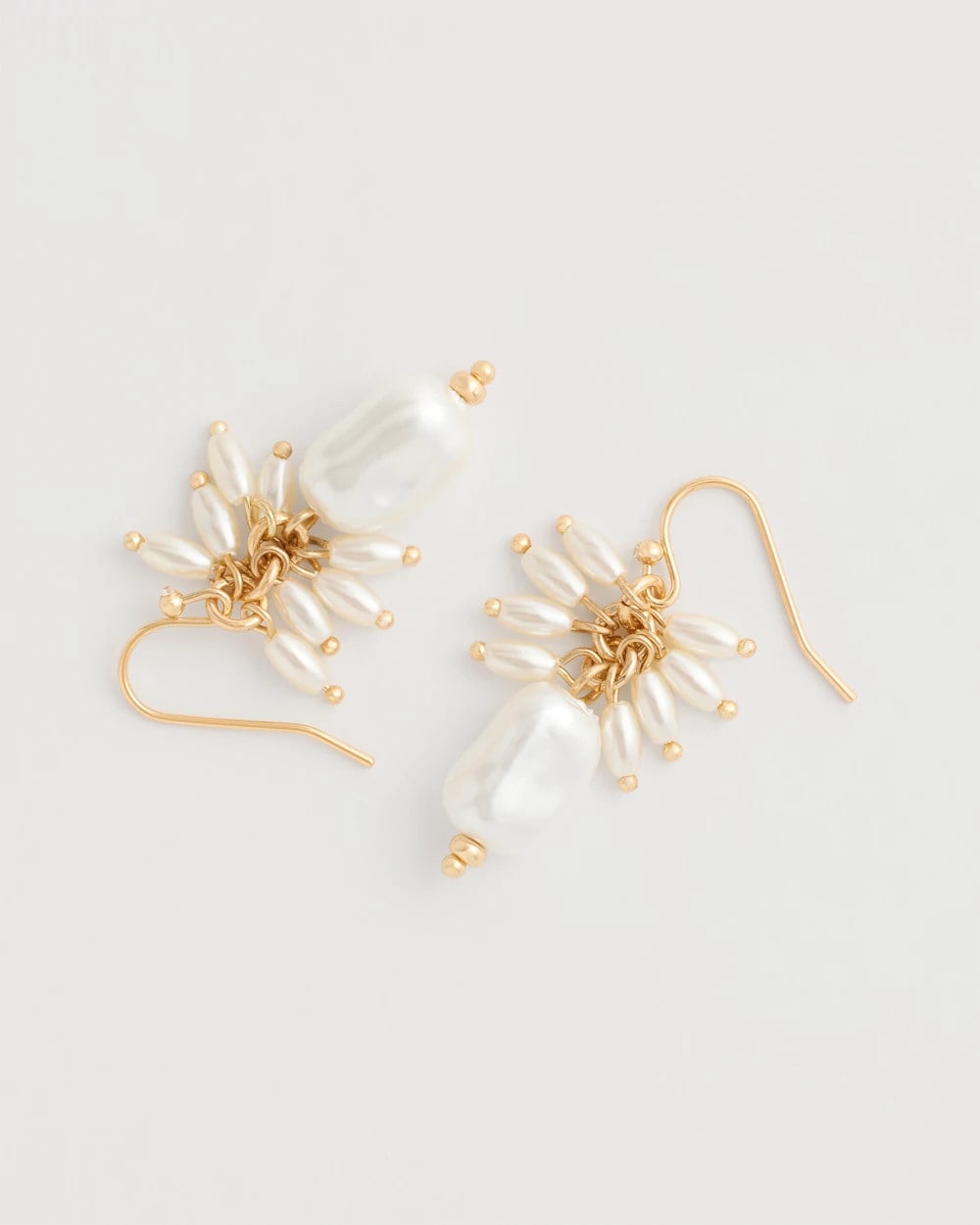 Chico's Latest - Pearl Cluster Drop Earrings Pearl