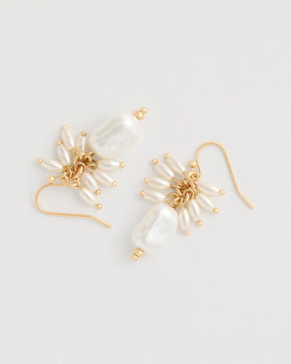 Chico's Latest - Pearl Cluster Drop Earrings Pearl