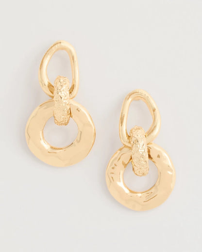 Chico's Recommended - Golden Link Drop Earrings Gold