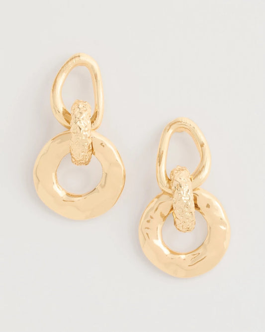 Chico's Recommended - Golden Link Drop Earrings Gold