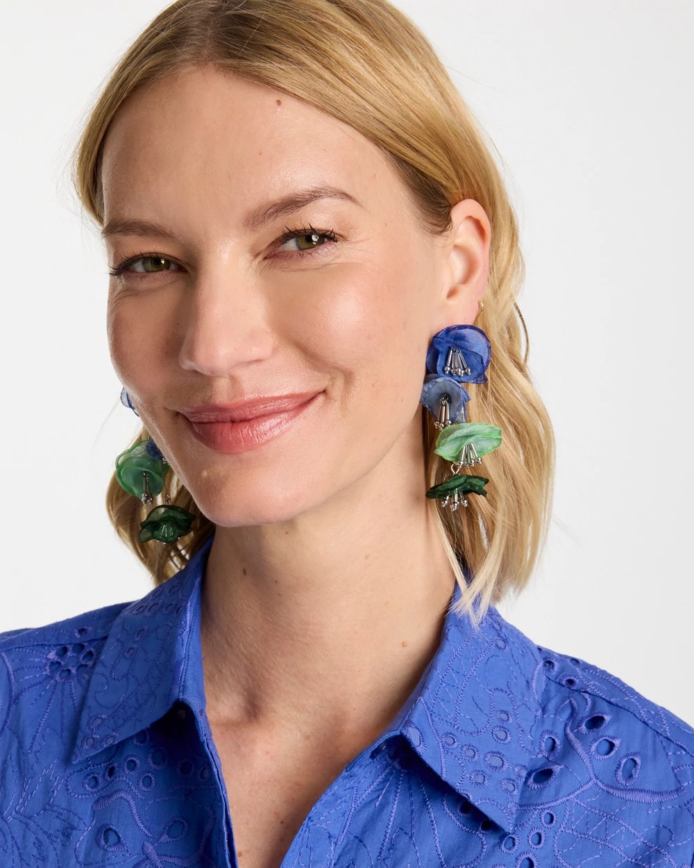 Chico's Customer Favorite - Multi Floral Linear Earrings Multi
