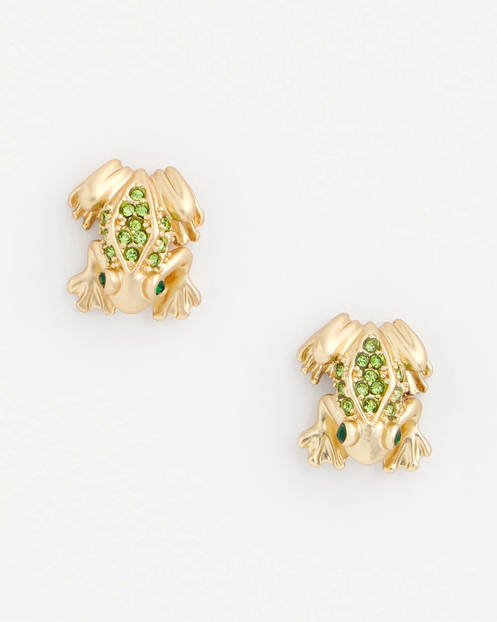 Chico's Top Pick - Frog Stud Earrings Gold