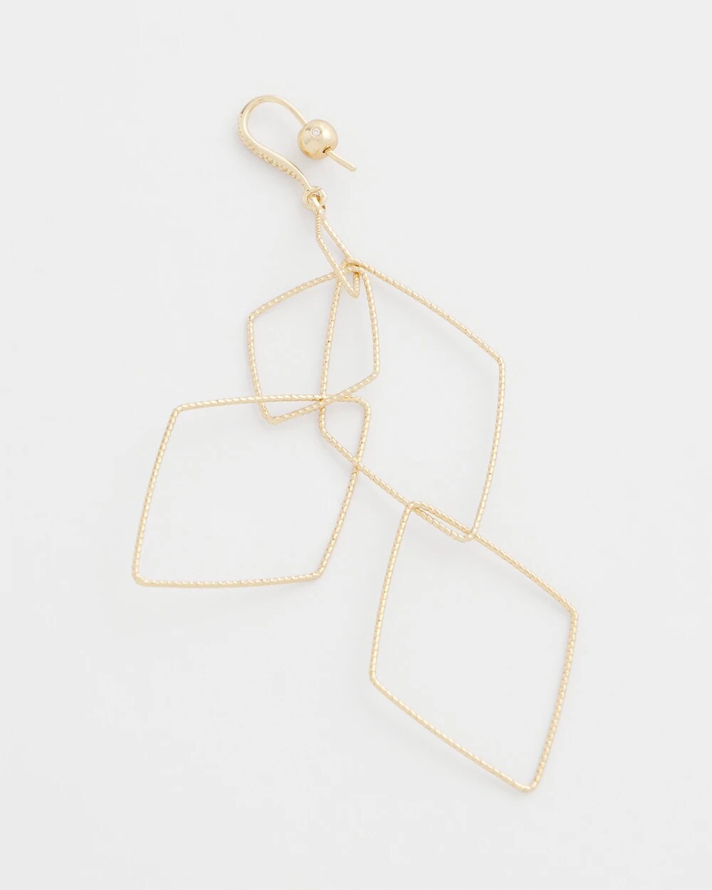 Chico's Great Value - Diamond Shaped Linear Earrings Gold