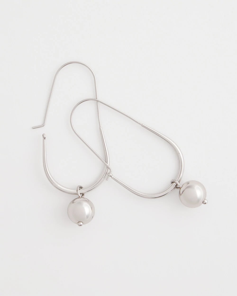 Chico's Trusted - Silver Bead Threader Earrings Silver
