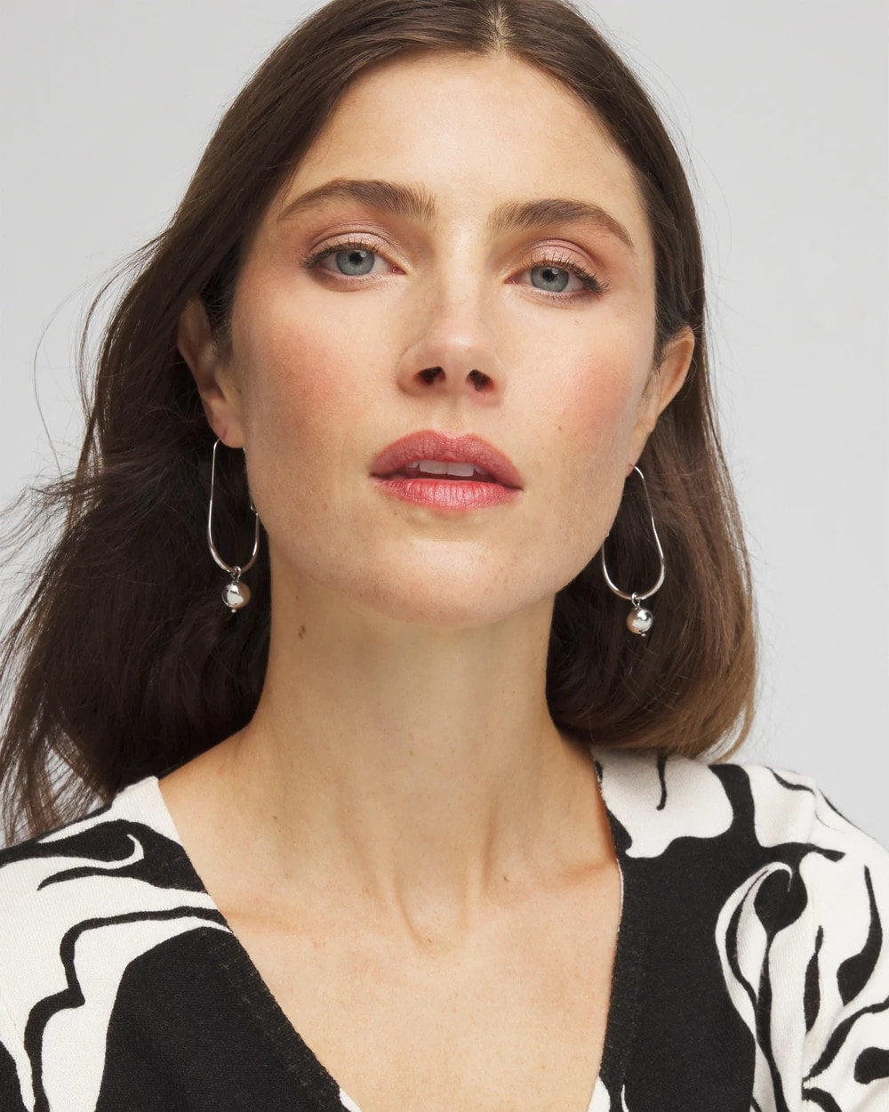 Chico's Trusted - Silver Bead Threader Earrings Silver