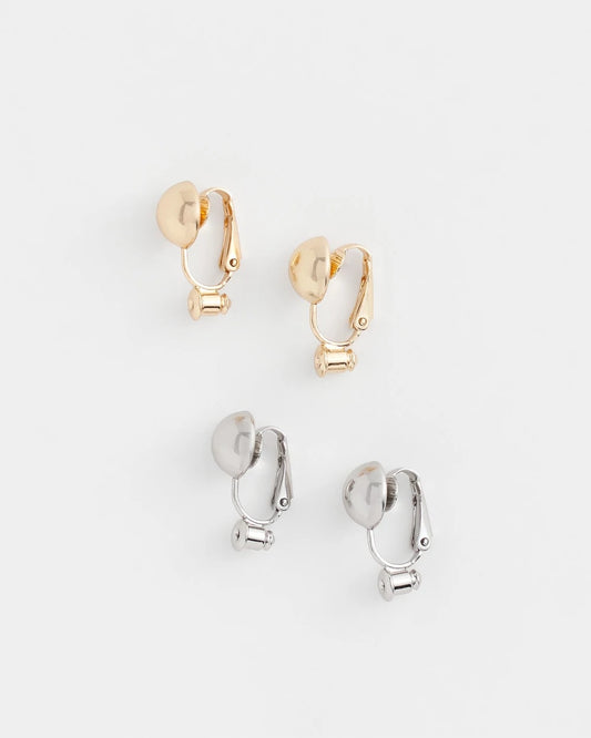 Chico's Exclusive - Clip Earring Converters Mixed Metals