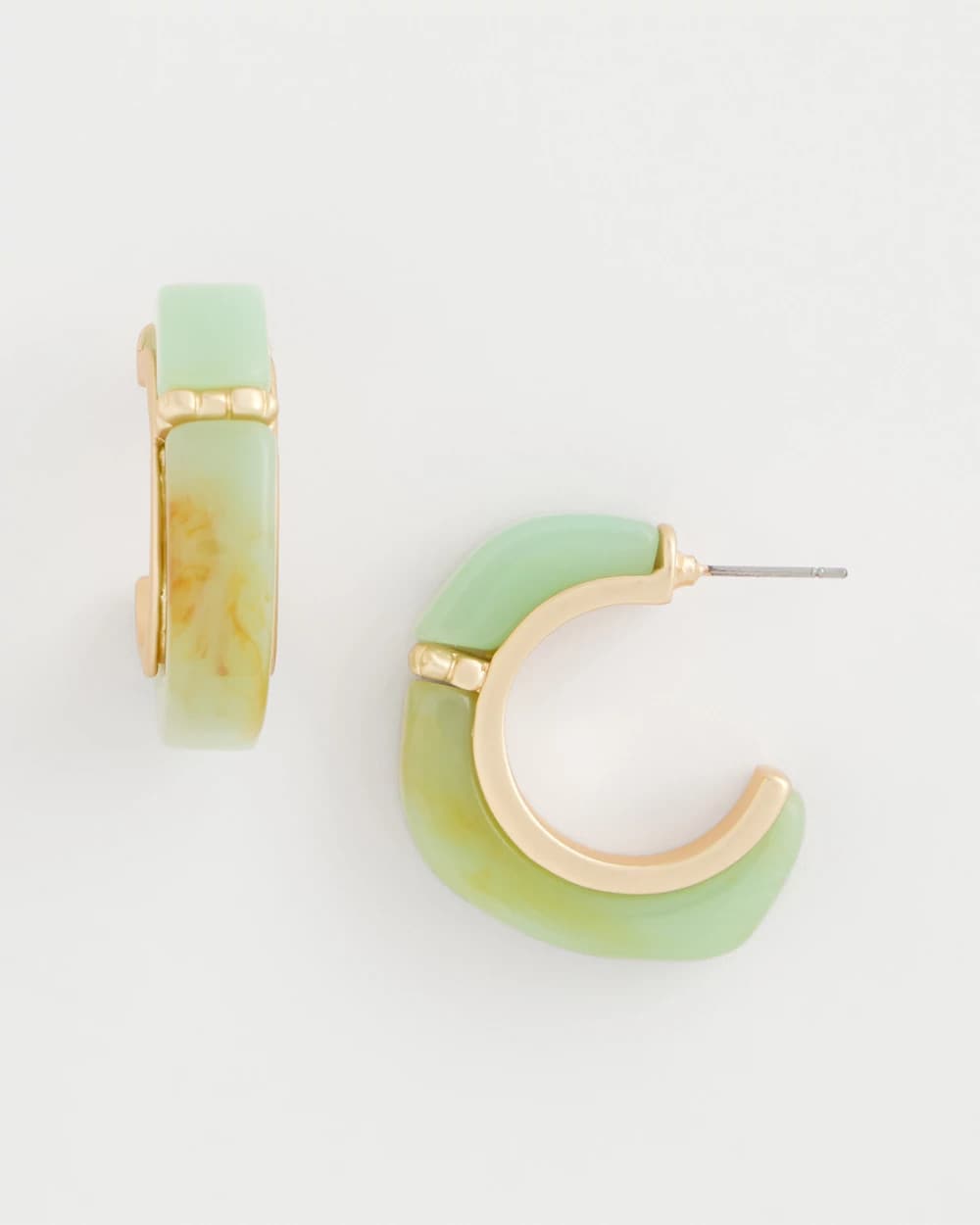 Chico's Classic - Aqua Tone Hoop Earrings Aqua