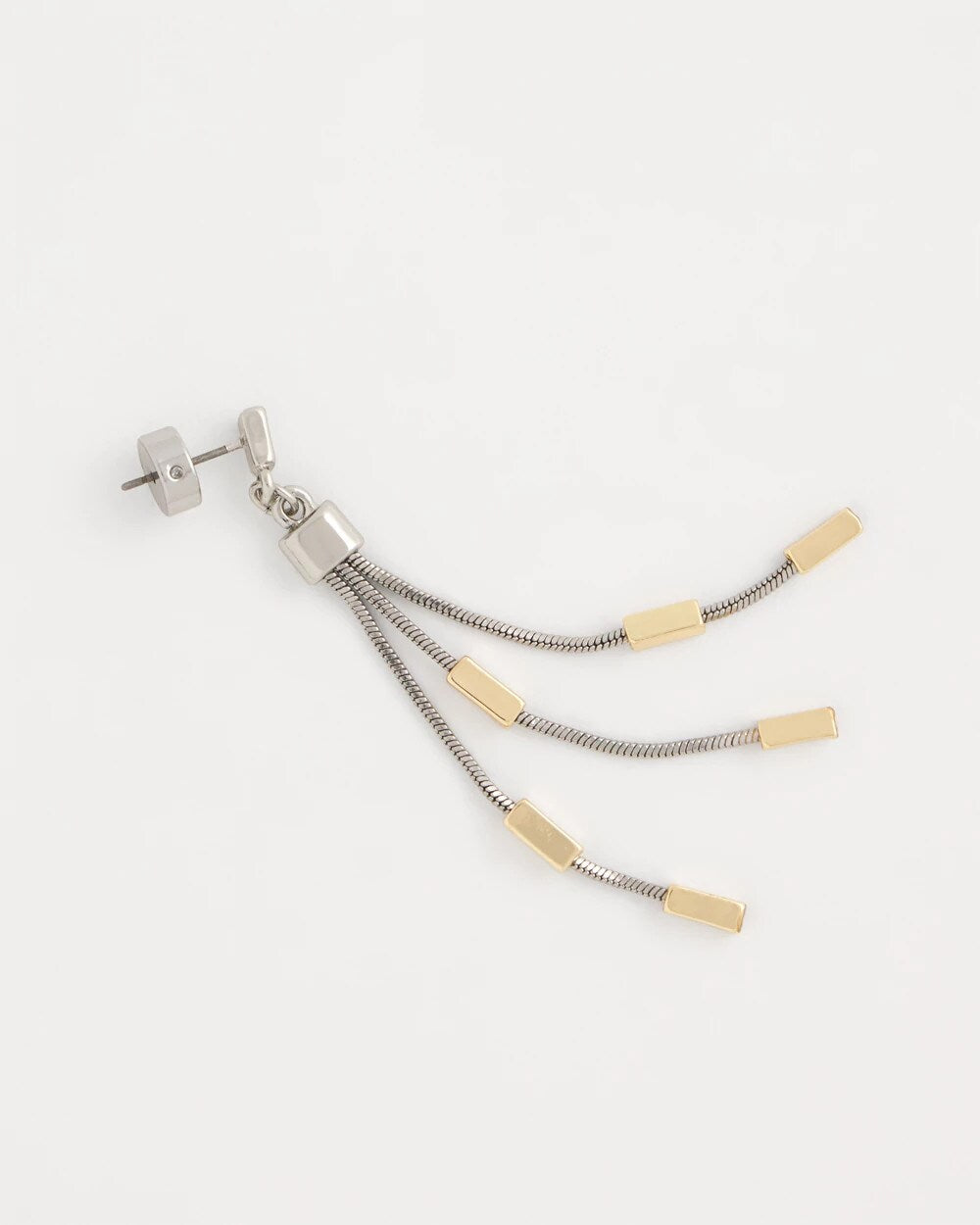 Chico's Classic - Mixed Metal Linear Earrings Mixed Metals