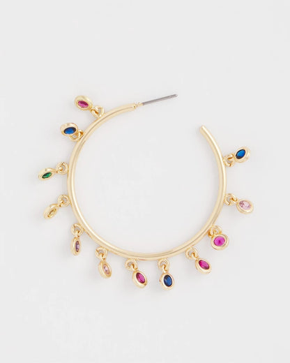 Chico's Popular - Multi-Color Hoop Earrings Multi