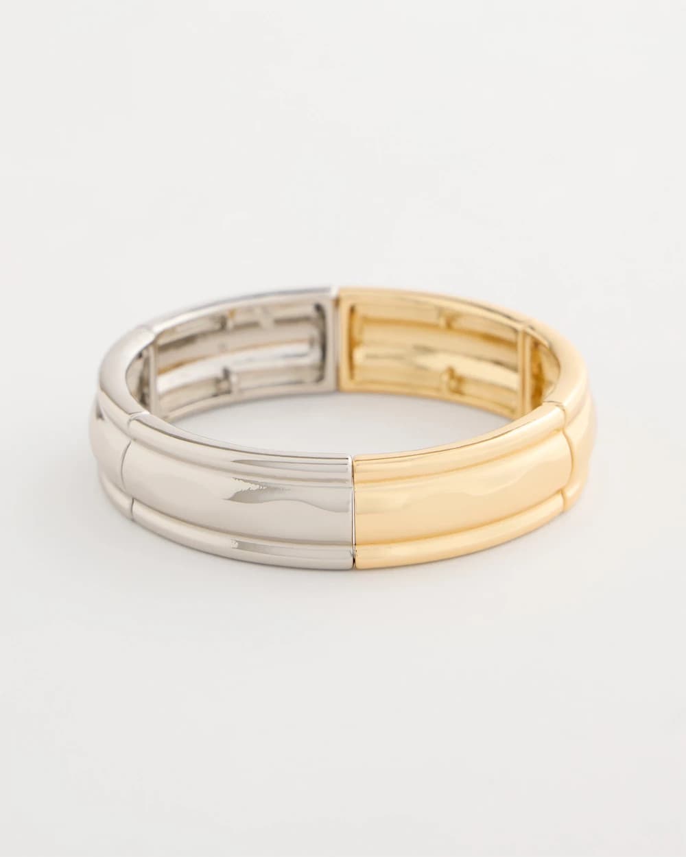 Chico's Quality - Mixed Metal Hinge Cuff Bracelet Mixed Metals