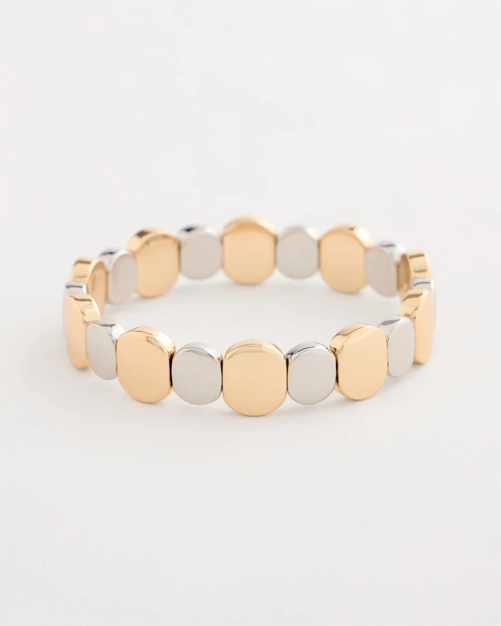 Chico's Smart Buy - Mixed Metals Glam Stretch Bracelet Mixed Metals