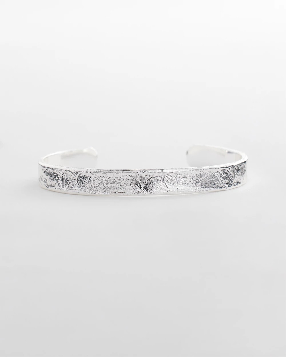 Chico's Great Value - Silvertone Flexible Cuff Bracelet Silver