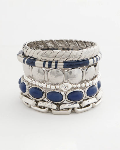 Chico's Exclusive - Blue Large Stretch Bracelet Blue