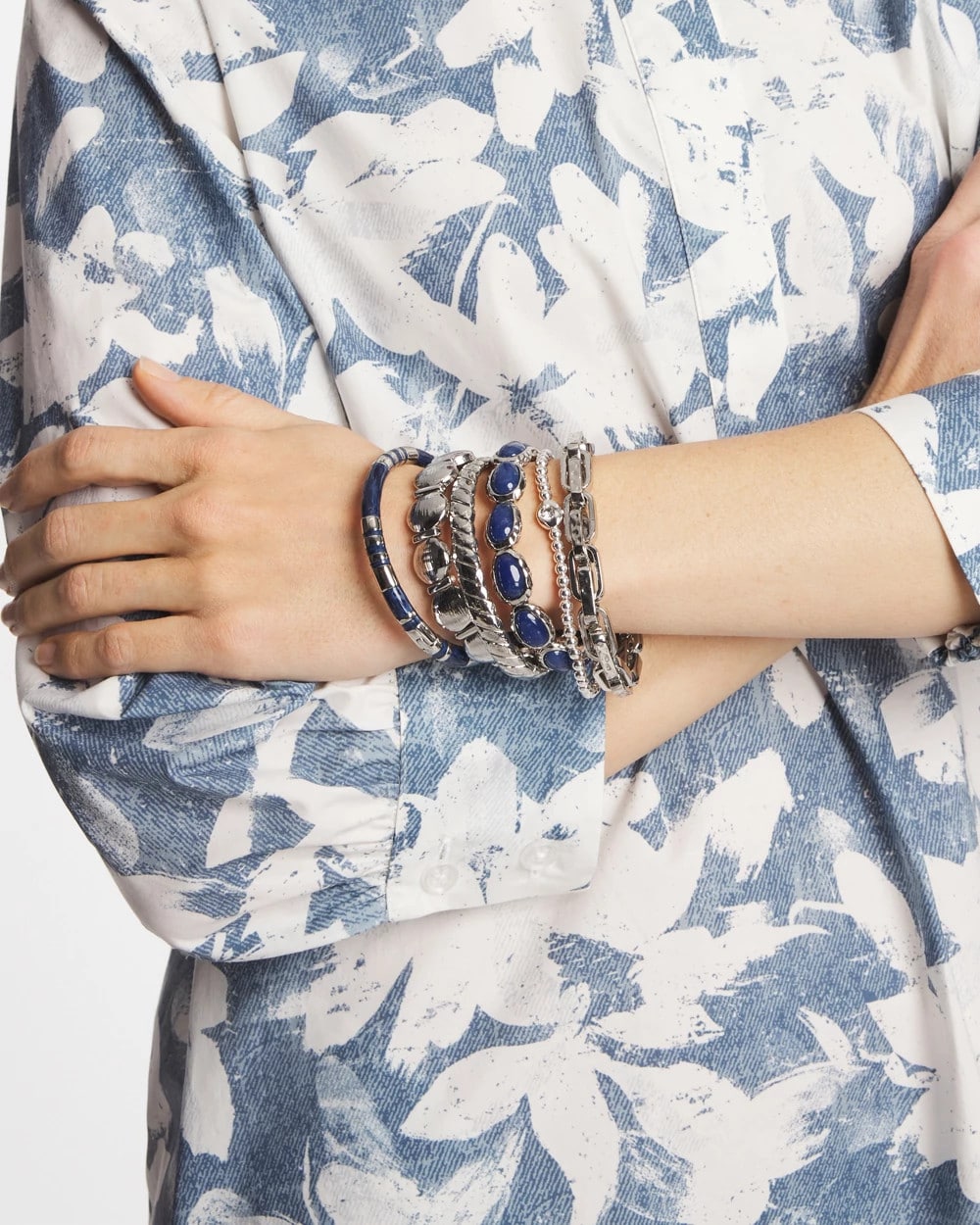 Chico's Exclusive - Blue Large Stretch Bracelet Blue