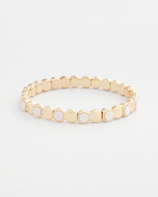 Chico's Deals - Pearl Mini Circle Stretch Bracelet Pearl
