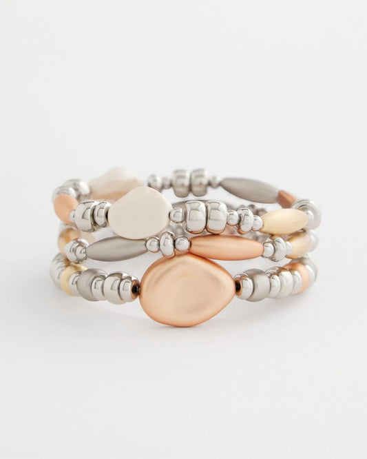 Chico's Classic - Mixed Metal Stretch Set of Three Mixed Metals
