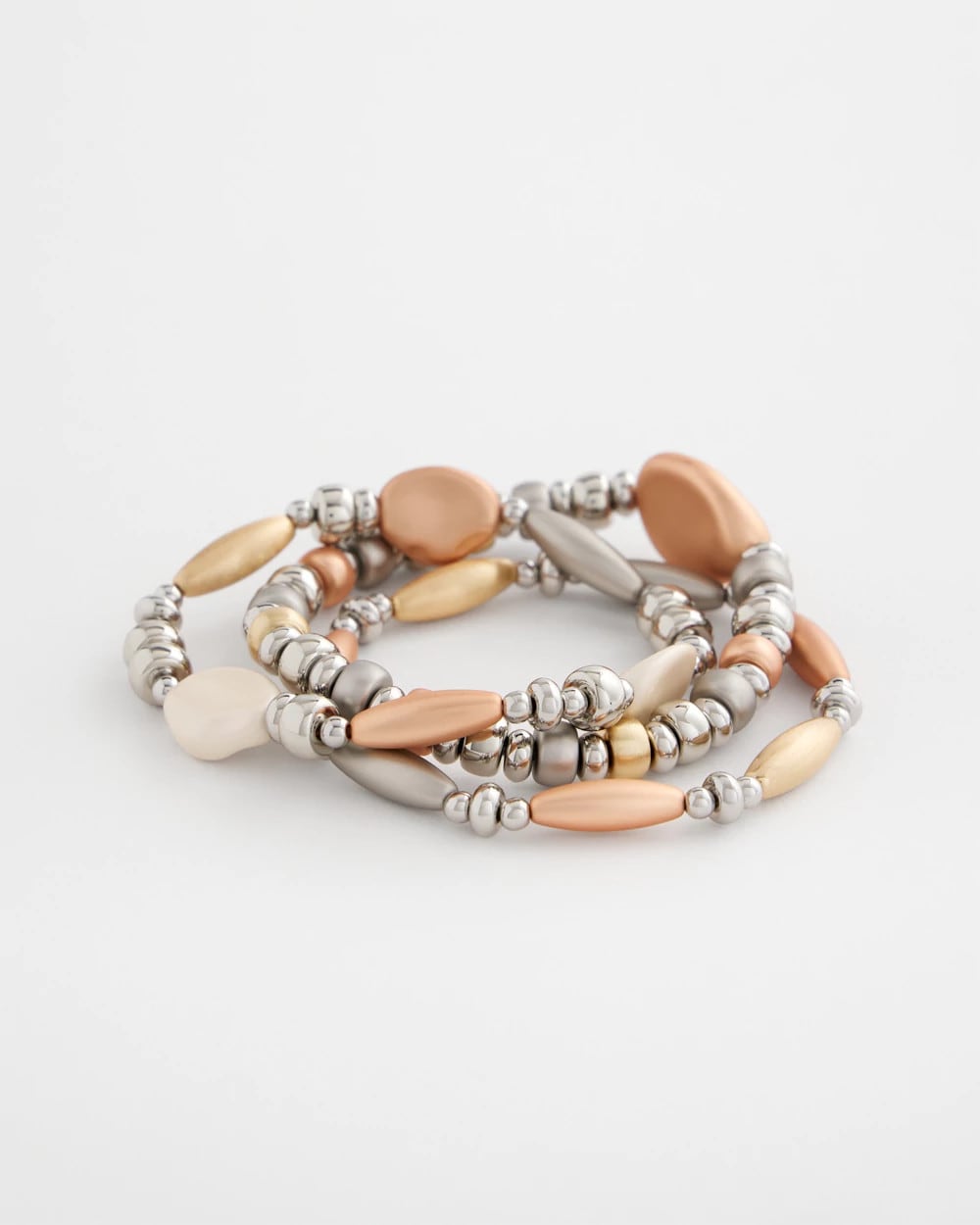 Chico's Classic - Mixed Metal Stretch Set of Three Mixed Metals