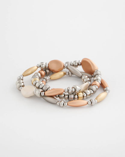 Chico's Classic - Mixed Metal Stretch Set of Three Mixed Metals