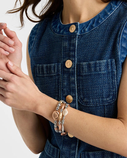 Chico's Classic - Mixed Metal Stretch Set of Three Mixed Metals