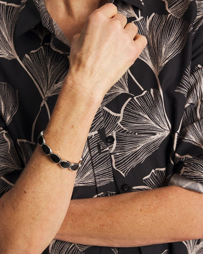 Chico's Signature - Black Large Stretch Bracelet Black