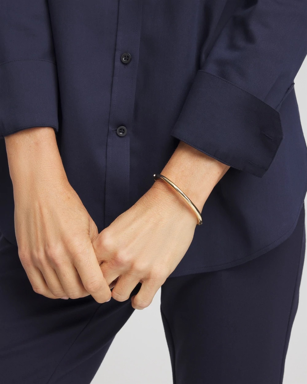 Chico's Hot Sale - Gold Hinge Bangle Gold