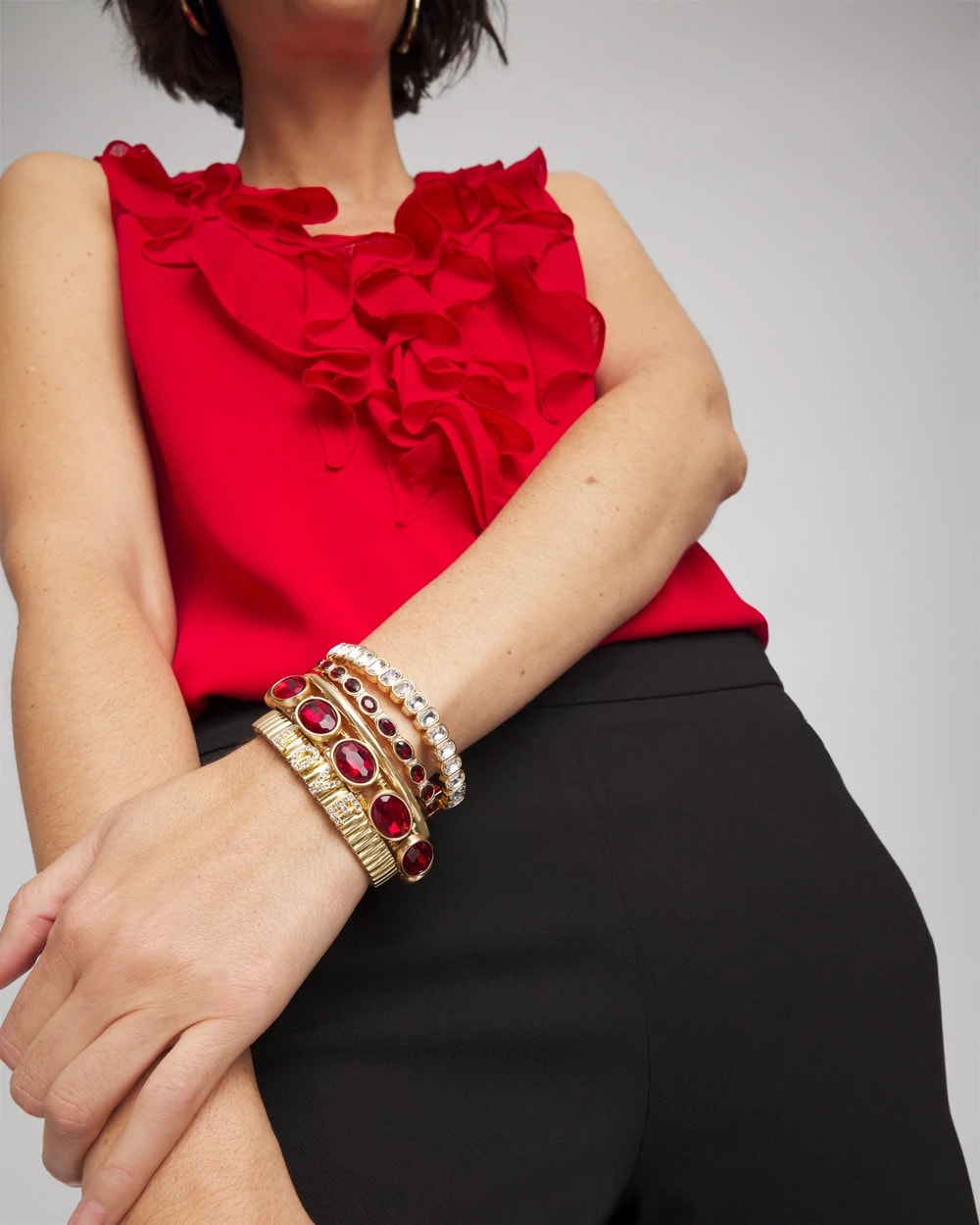 Chico's Hot Sale - Gold Hinge Bangle Gold