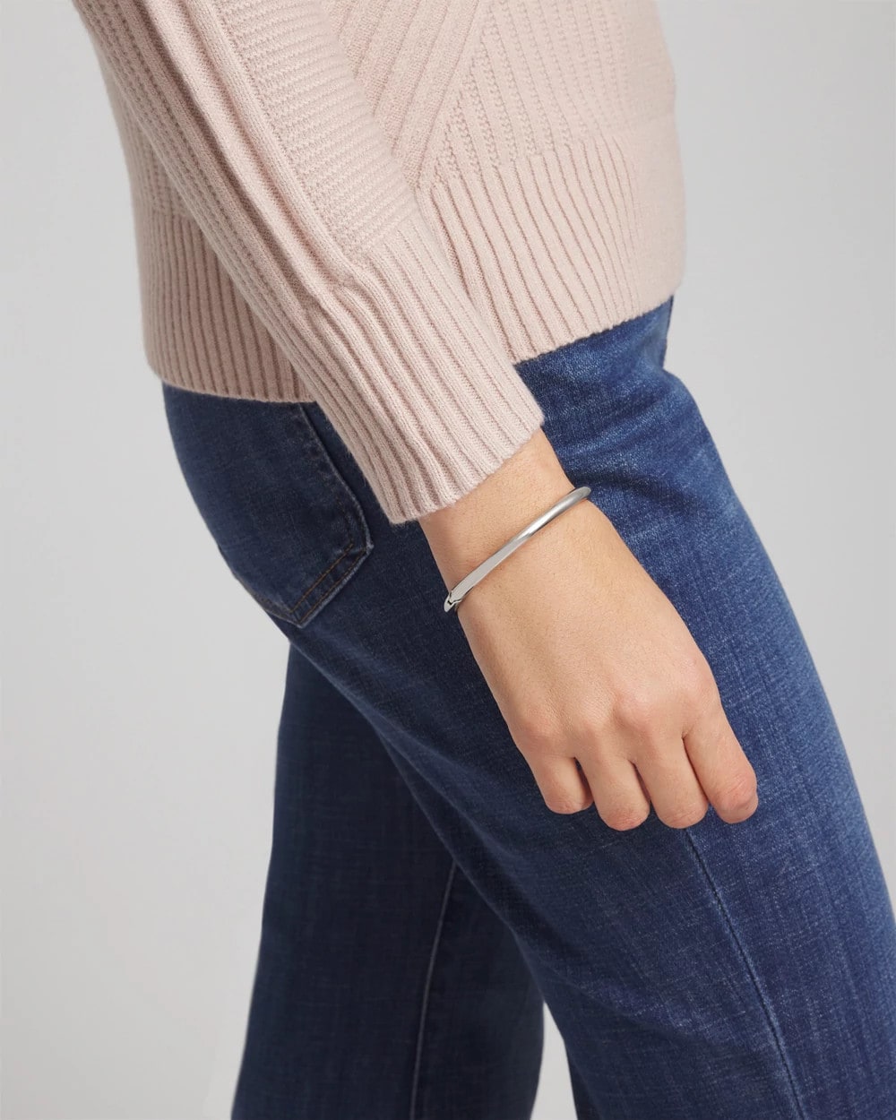 Chico's Discount - Silver Hinge Bangle Silver