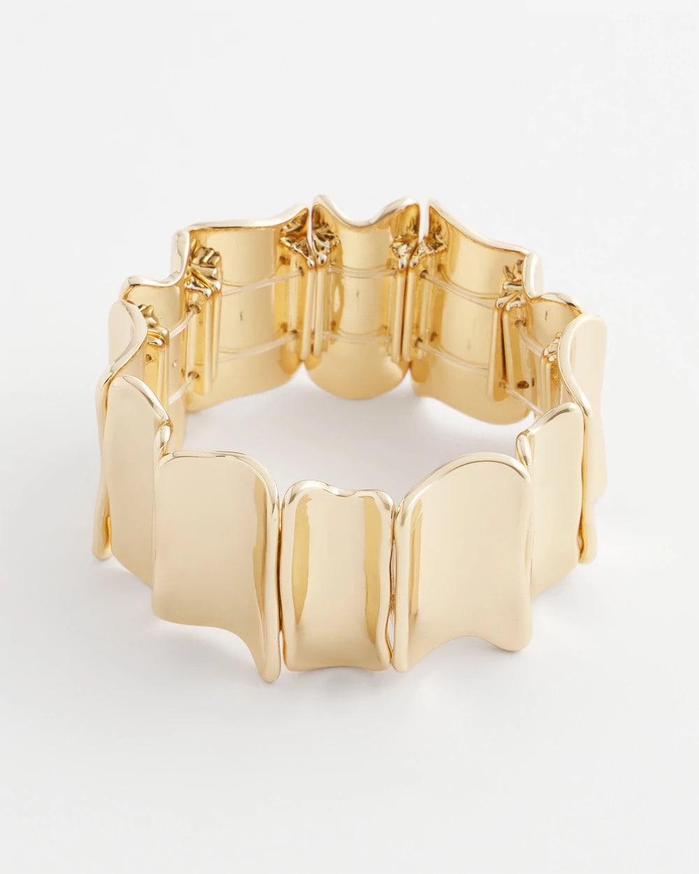 Chico's Featured - Gold Wavy Stretch Cuff Gold